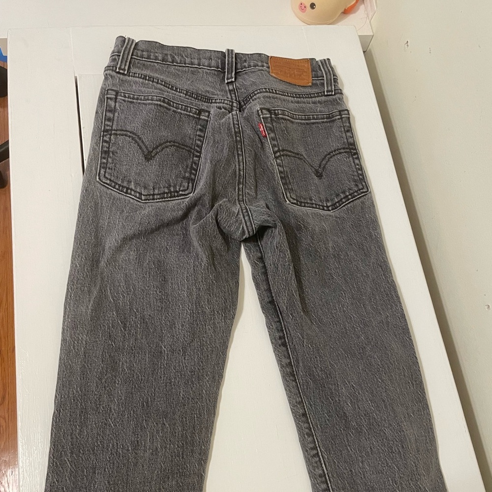 Levis Black Wedgie Straight Jean